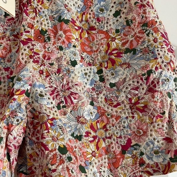 Solitaire Tropical Floral Print Eyelet Short - XL - Picture 4 of 8